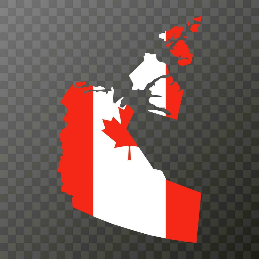 noroeste territórios mapa, província do Canadá. vetor ilustração.