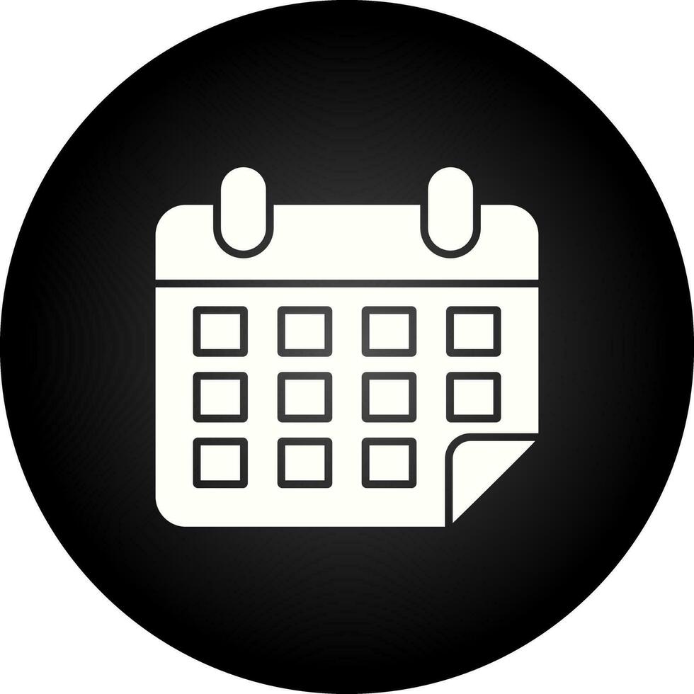 ícone de vetor de calendário