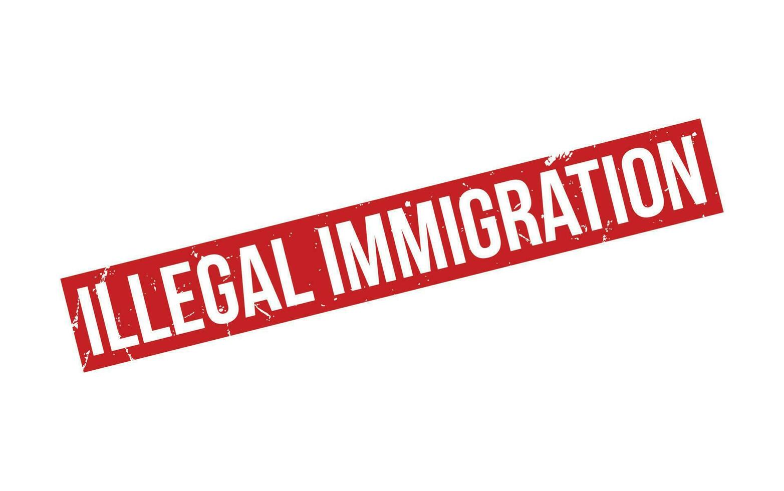 ilegal imigração borracha carimbo foca vetor