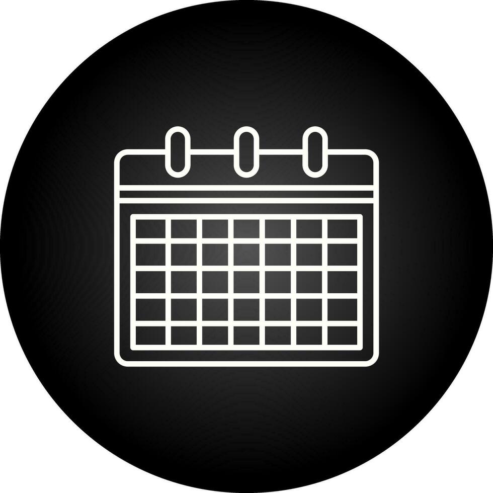 ícone de vetor de calendário