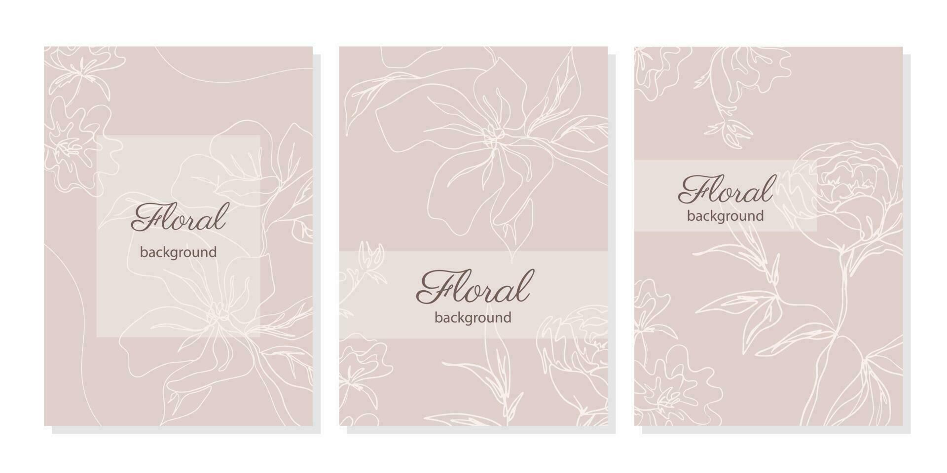 elegante vetor floral fundo. na moda Projeto modelos para cartão postal, Casamento convite, folheto, folheto, poster, social meios de comunicação postar