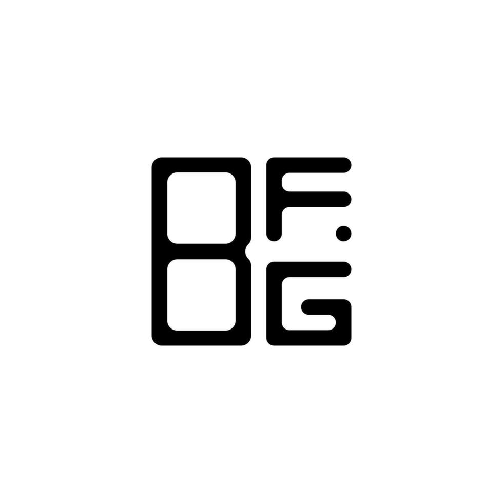 design criativo do logotipo da carta bfg com gráfico vetorial, logotipo simples e moderno do bfg. vetor