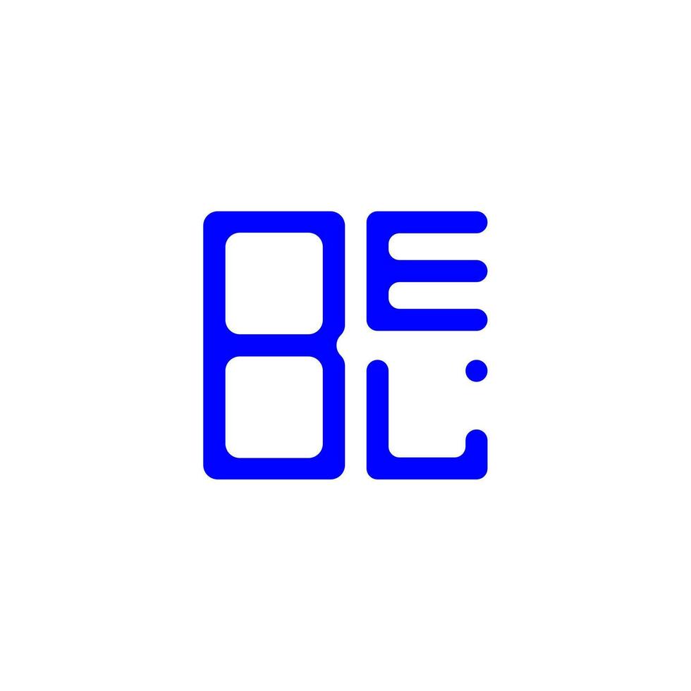 bel letter logo design criativo com gráfico vetorial, bel logotipo simples e moderno. vetor