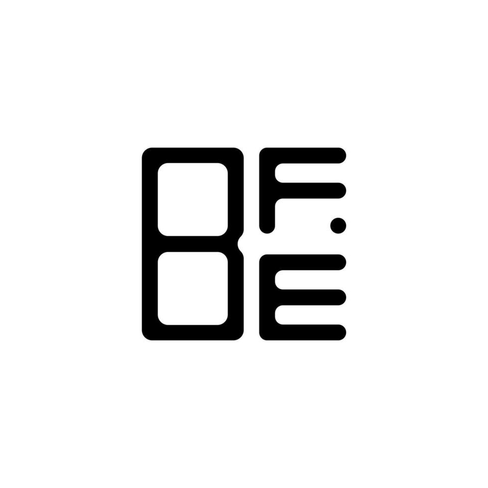 design criativo do logotipo da carta bfe com gráfico vetorial, logotipo simples e moderno bfe. vetor