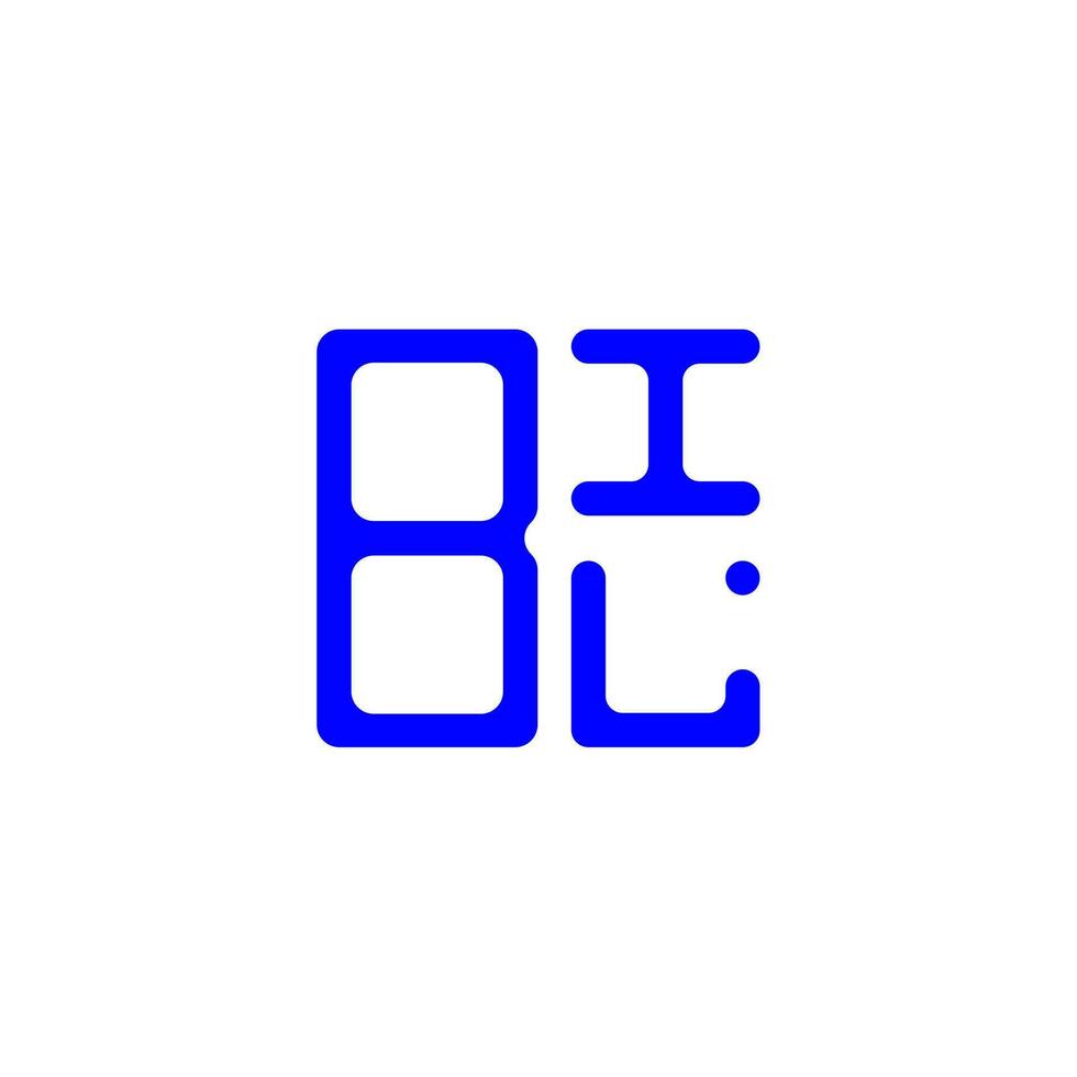 design criativo do logotipo da letra bil com gráfico vetorial, logotipo simples e moderno do bil. vetor