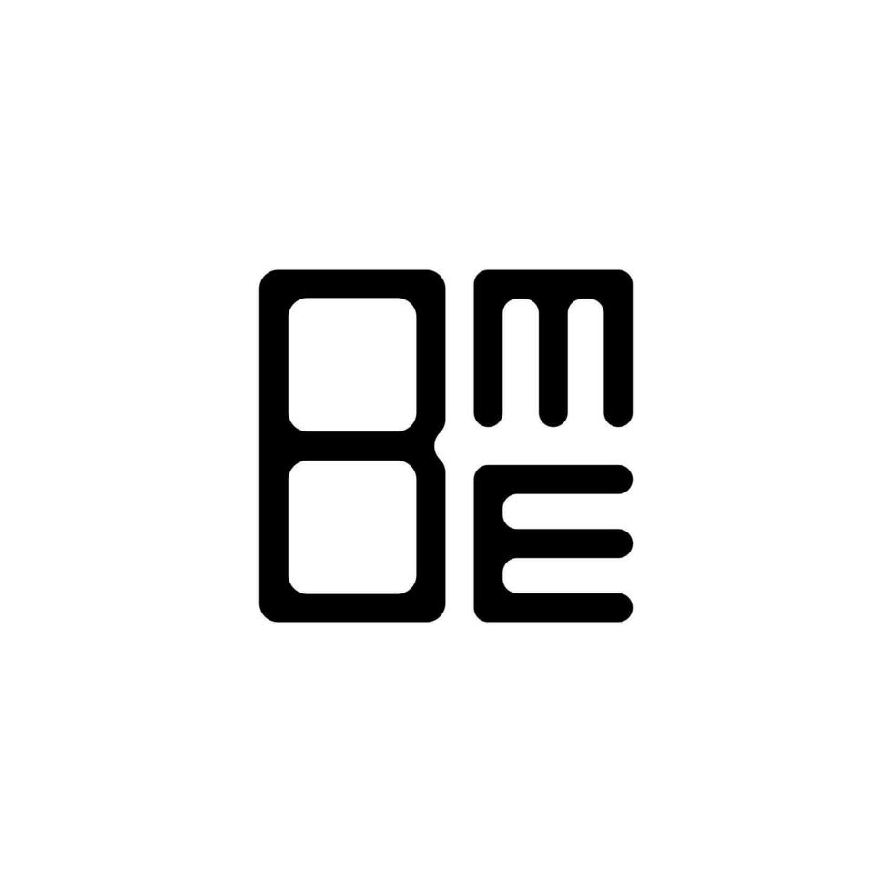 design criativo do logotipo da letra bme com gráfico vetorial, logotipo simples e moderno da bme. vetor