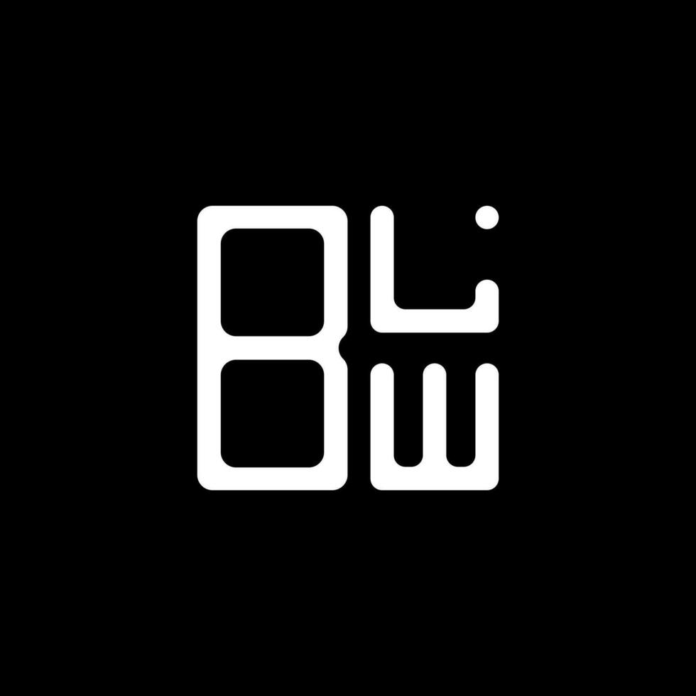 design criativo do logotipo da letra blw com gráfico vetorial, logotipo simples e moderno do blw. vetor