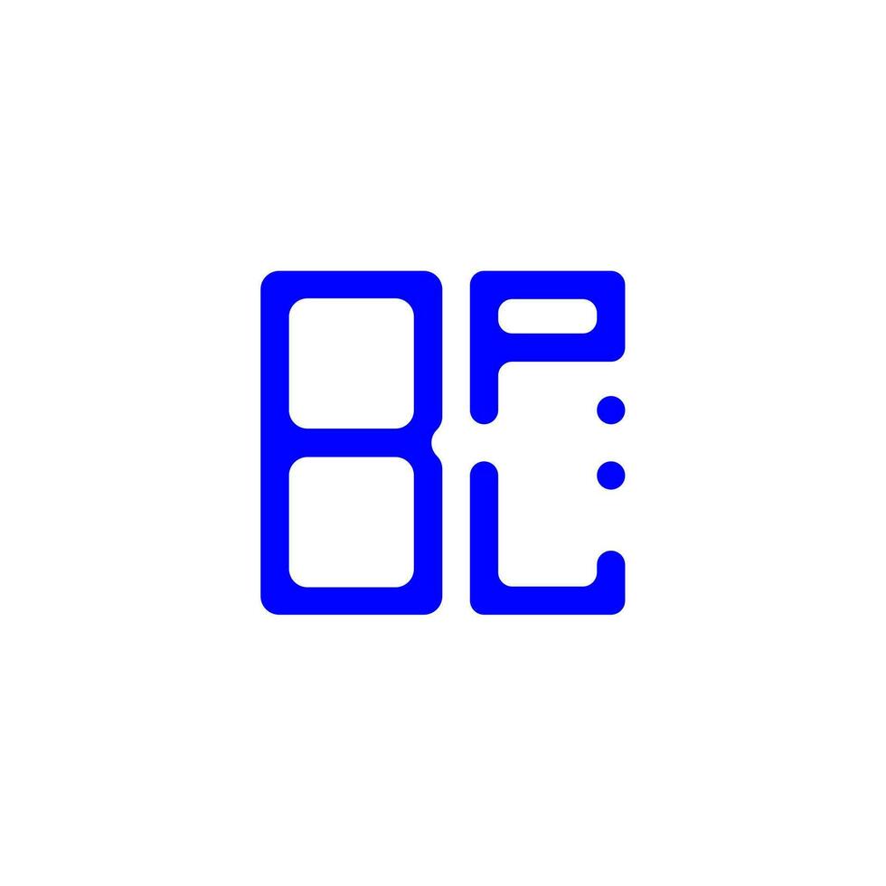 design criativo do logotipo da letra bpl com gráfico vetorial, logotipo simples e moderno da bpl. vetor