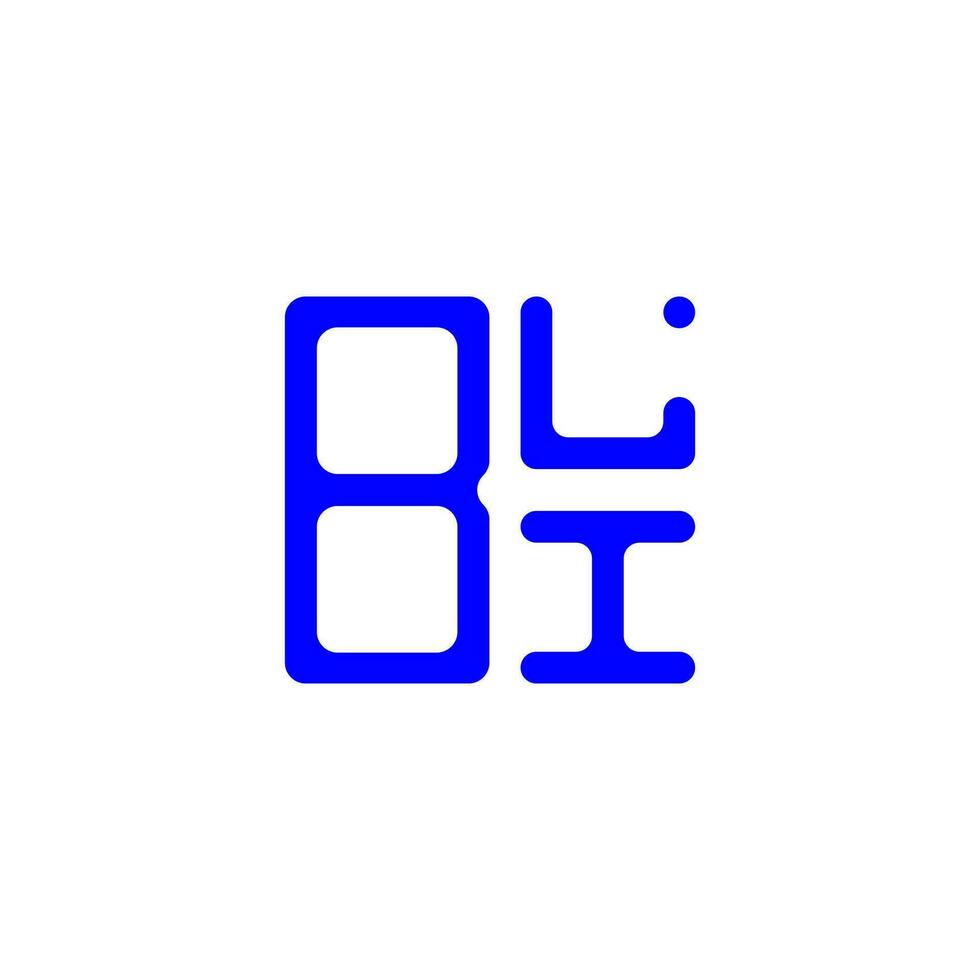 bli letter logo design criativo com gráfico vetorial, bli logotipo simples e moderno. vetor