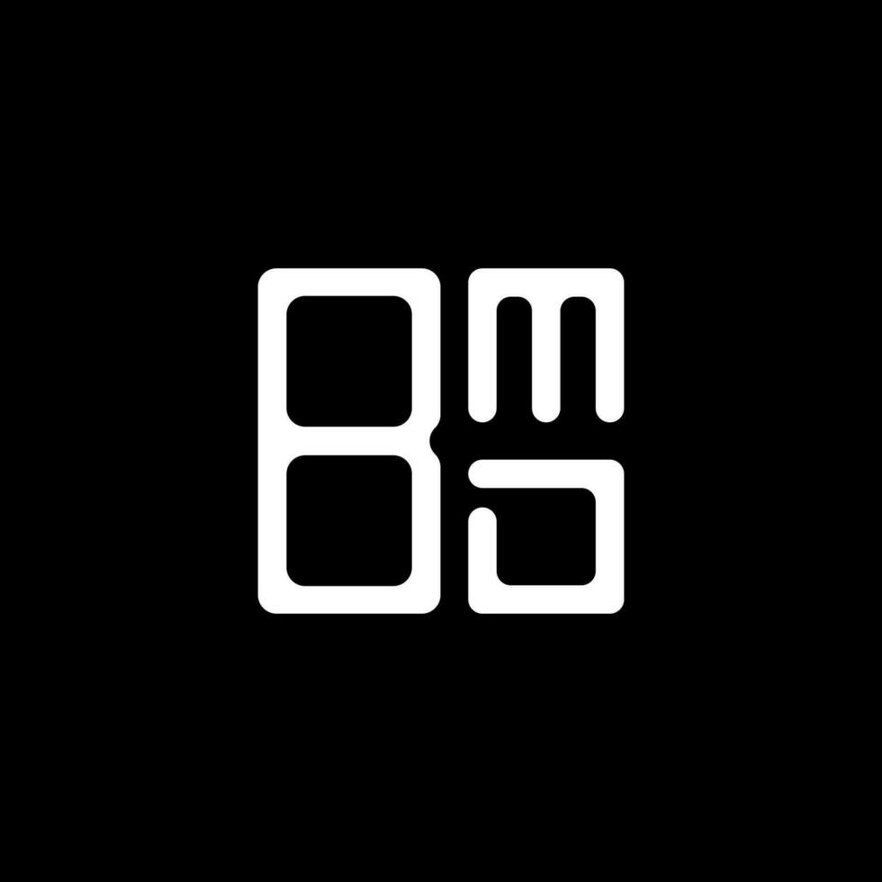 design criativo do logotipo da letra bmd com gráfico vetorial, logotipo simples e moderno da bmd. vetor