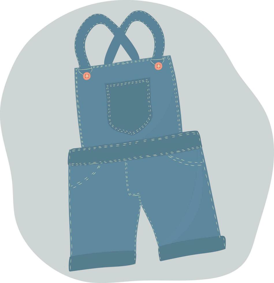 jeans macacão. roupas para jardinagem. Alto qualidade vetor ilustração.