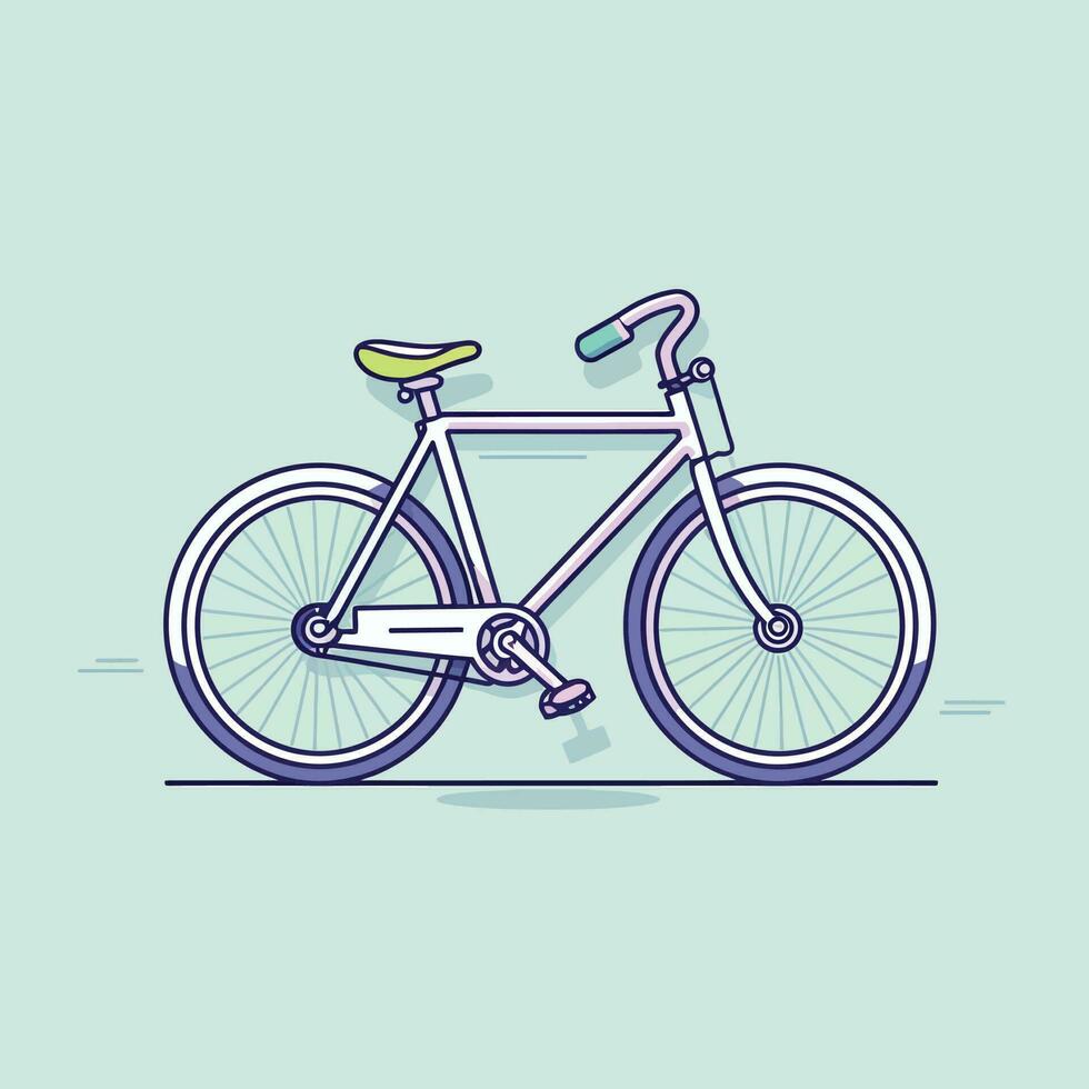 vetor bicicleta retro ilustração