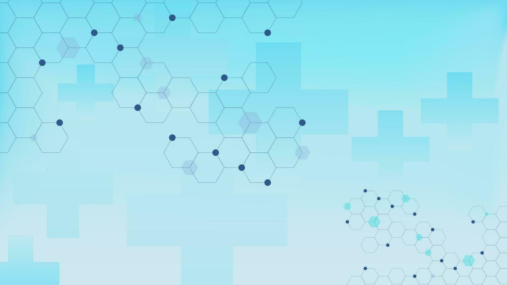 saúde Cuidado e médico inovação fundo. abstrato hexagonal formas para medicamento, química e Ciência conceito Projeto. vetor ilustração.