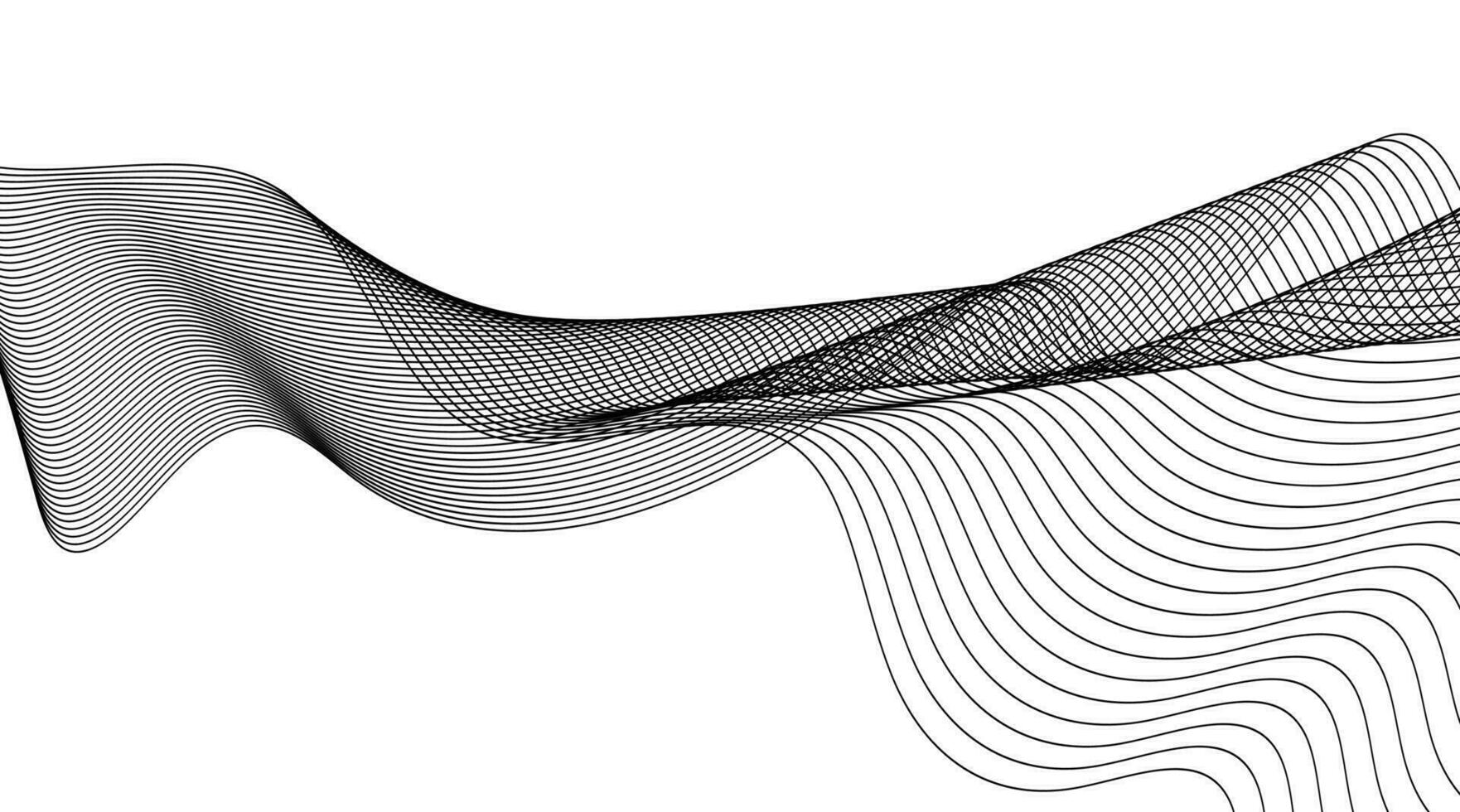 minimalista moderno contorno desenho. luxo linha fundo vetor. curva onda desatado padronizar. linha arte listrado gráfico modelo. vetor ilustração