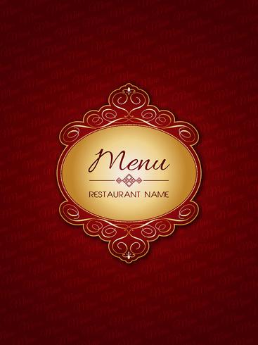 Design elegante menu vetor