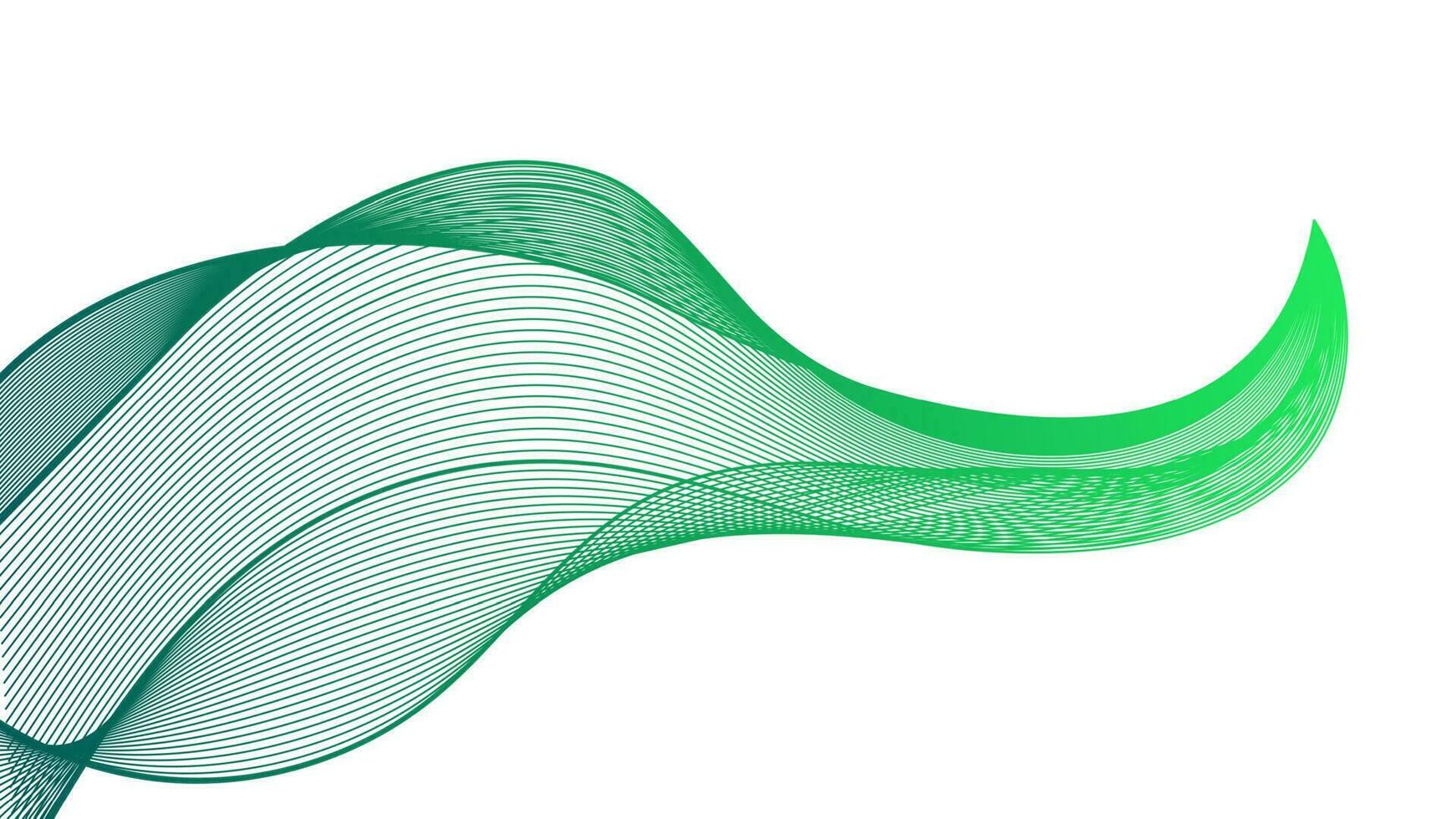 pano de fundo abstrato com linhas coloridas de gradiente de onda em fundo branco. fundo de tecnologia moderna, design de onda. ilustração vetorial vetor