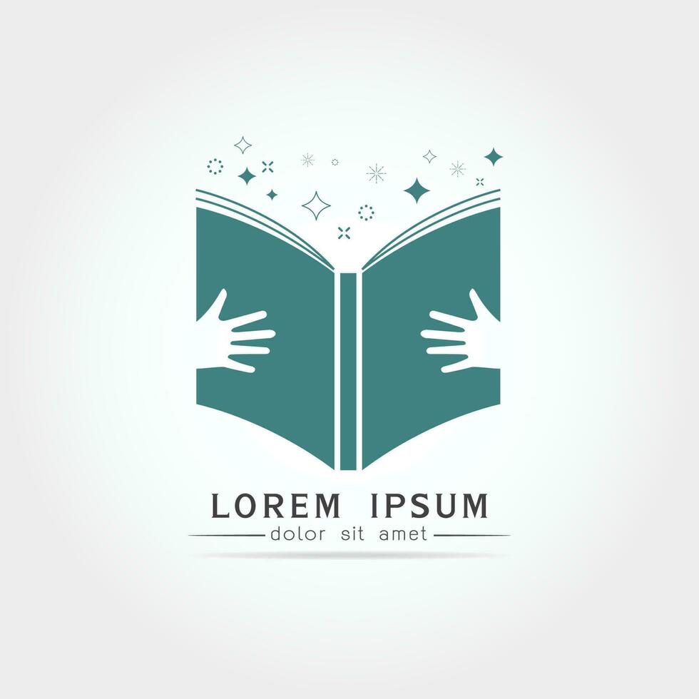 Educação livro logotipo vetor Projeto