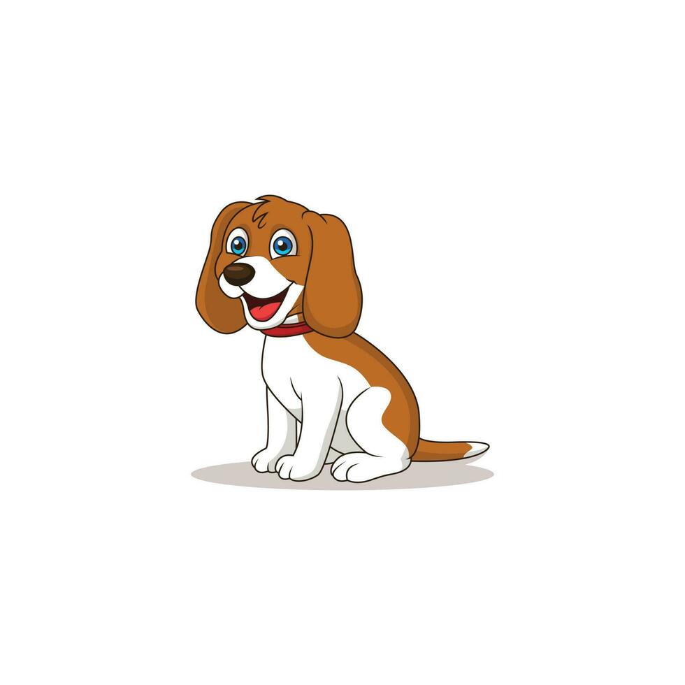 ícone, logotipo projeto, fofa cachorro logotipo personagem. vetor