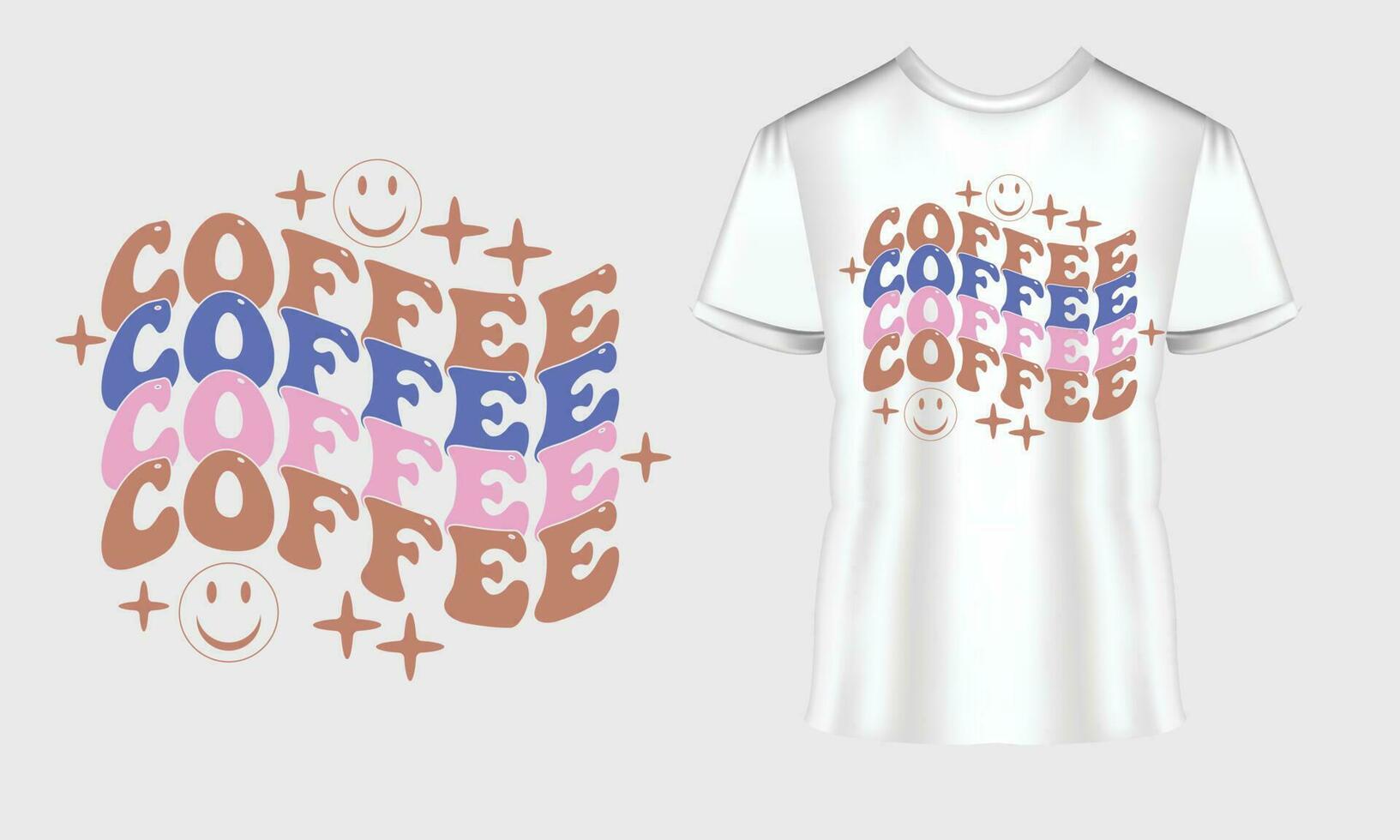 café SVG t camisa Projeto vetor