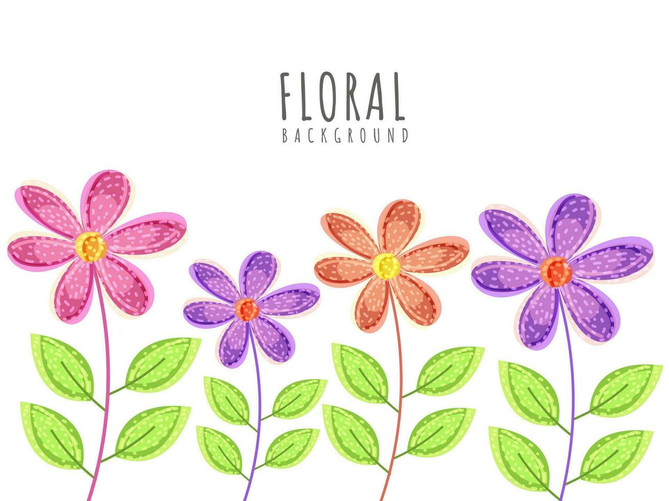 colorida floral fundo pode estar usava Como poster, cumprimento cartão. vetor