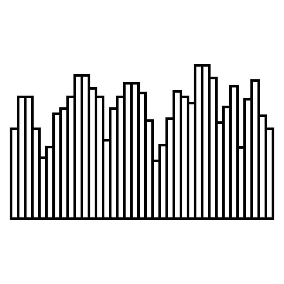 rádio onda vetor ícone. monocromático simples som onda ilustração placa. sinal símbolo ou logotipo.