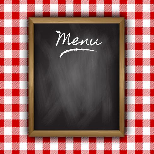 Design de menu de lousa vetor