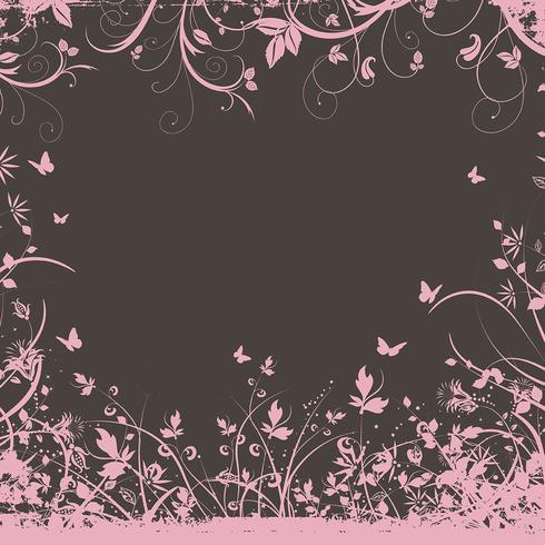 Fundo floral decorativo vetor