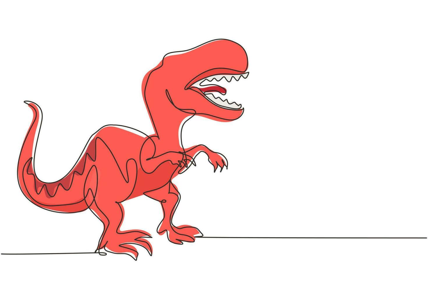 Desenho de tiranossauro rex