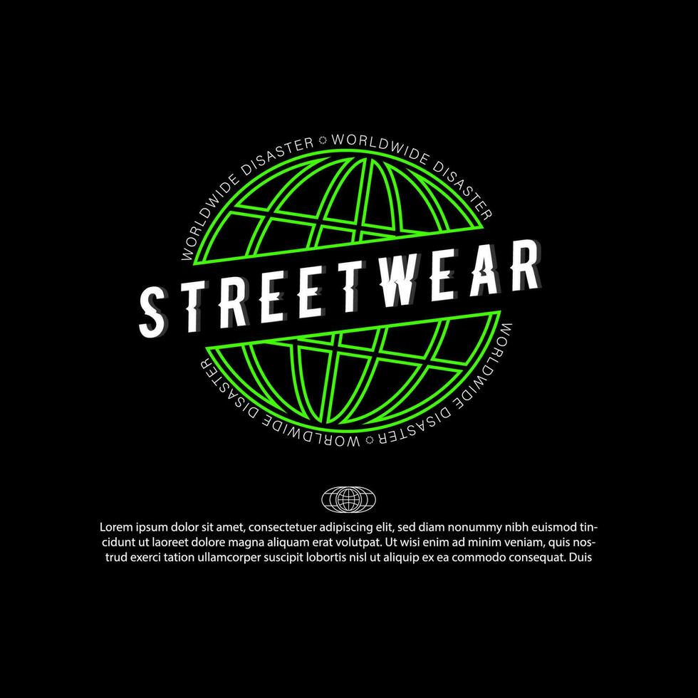 streetwear gráfico Projeto Ideias customizar Projeto modelos vetor