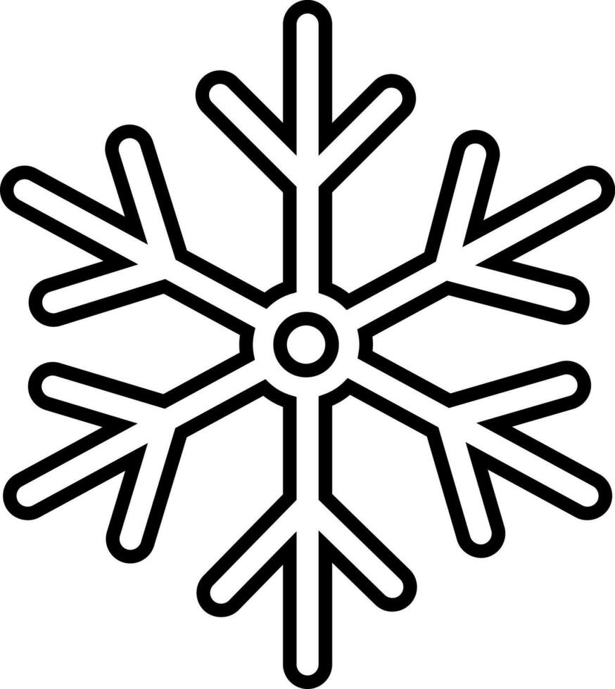 floco de neve ícone vetor ilustração