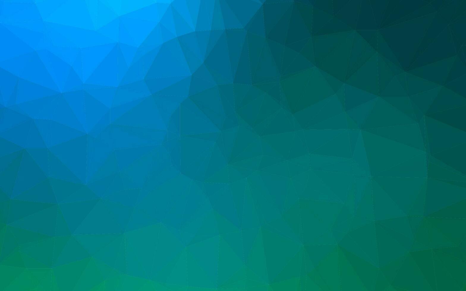capa de mosaico de triângulo de vetor de azul claro e verde.