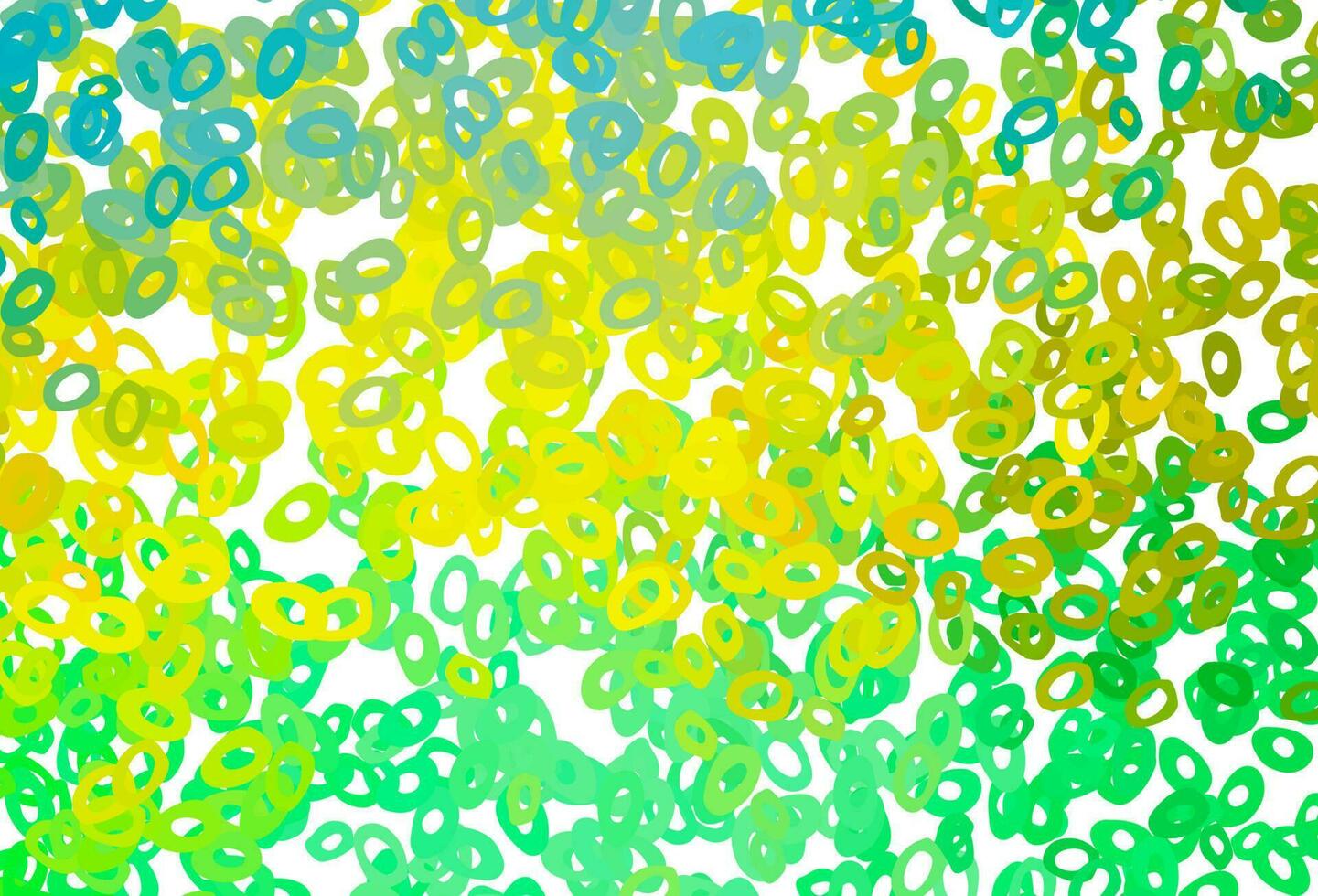 textura de vetor verde e amarelo claro com discos.