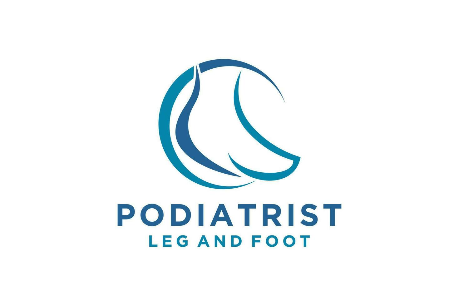 pé pés podólogo logotipo vetor ícone ilustração modelo.