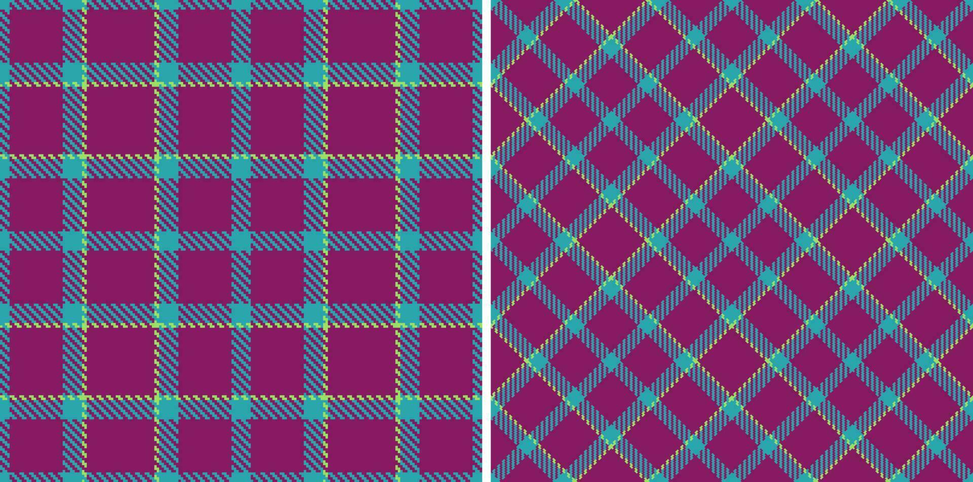 tecido padronizar verificar. têxtil desatado tartan. fundo textura vetor xadrez.