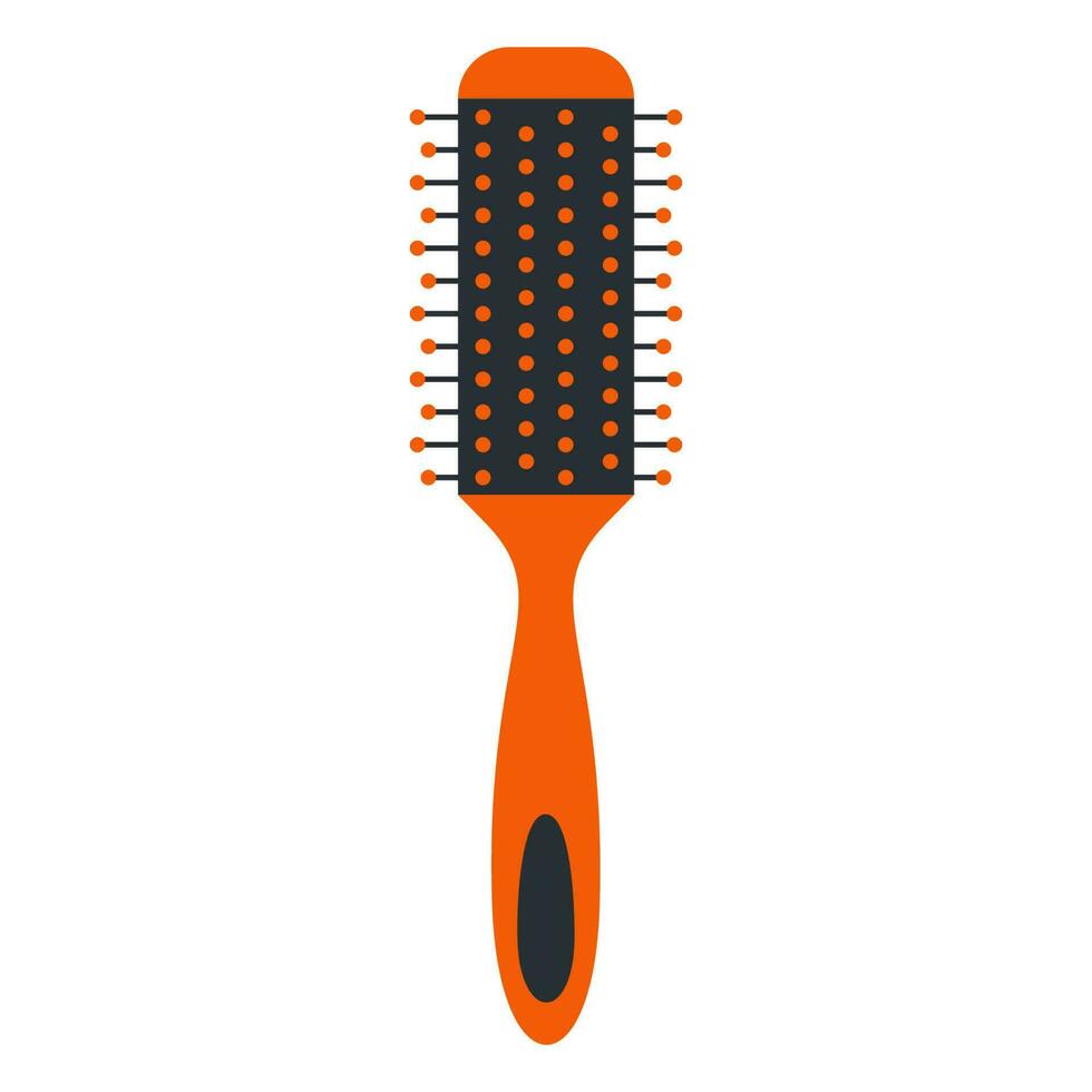 escova de cabelo isolado em branco fundo ou pente vetor ícone.