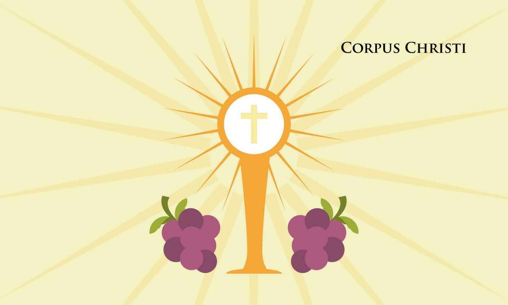 corpus christi católico religioso feriado vetor