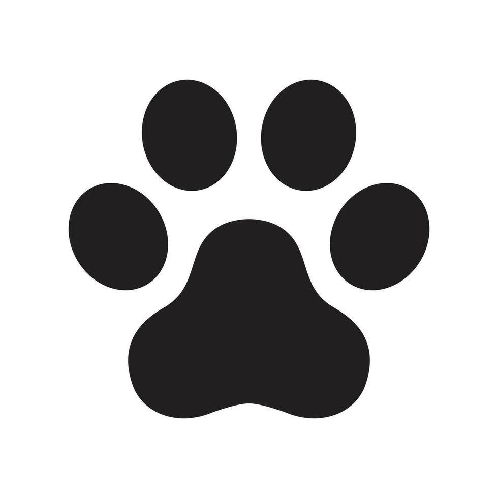 cachorro pata vetor pegada logotipo ícone símbolo gráfico ilustração gato francês buldogue desenho animado