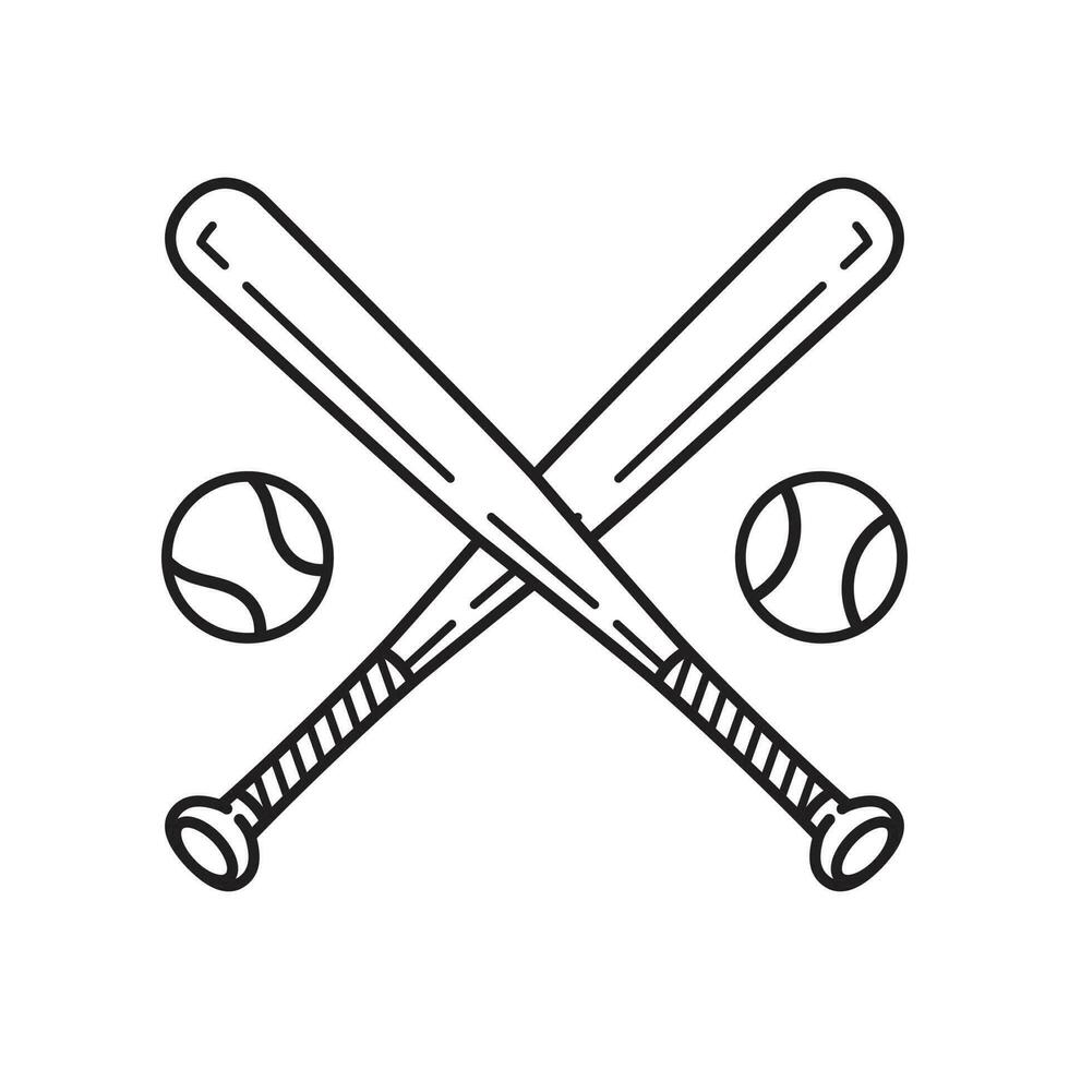 beisebol vetor ícone logotipo beisebol bastão desenho animado ilustração símbolo clipart