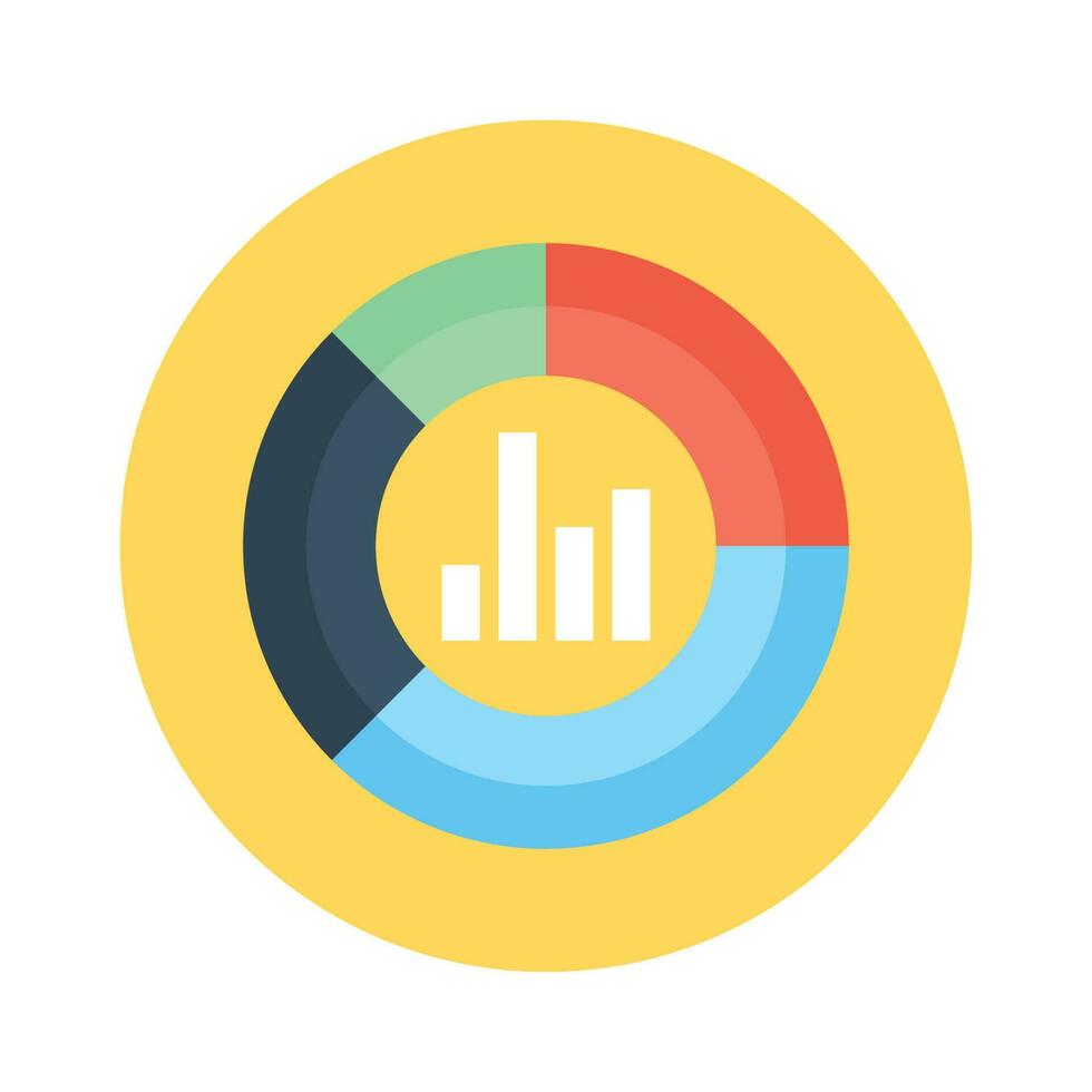 torta gráfico vetor plano ícone estilo ilustração. eps 10