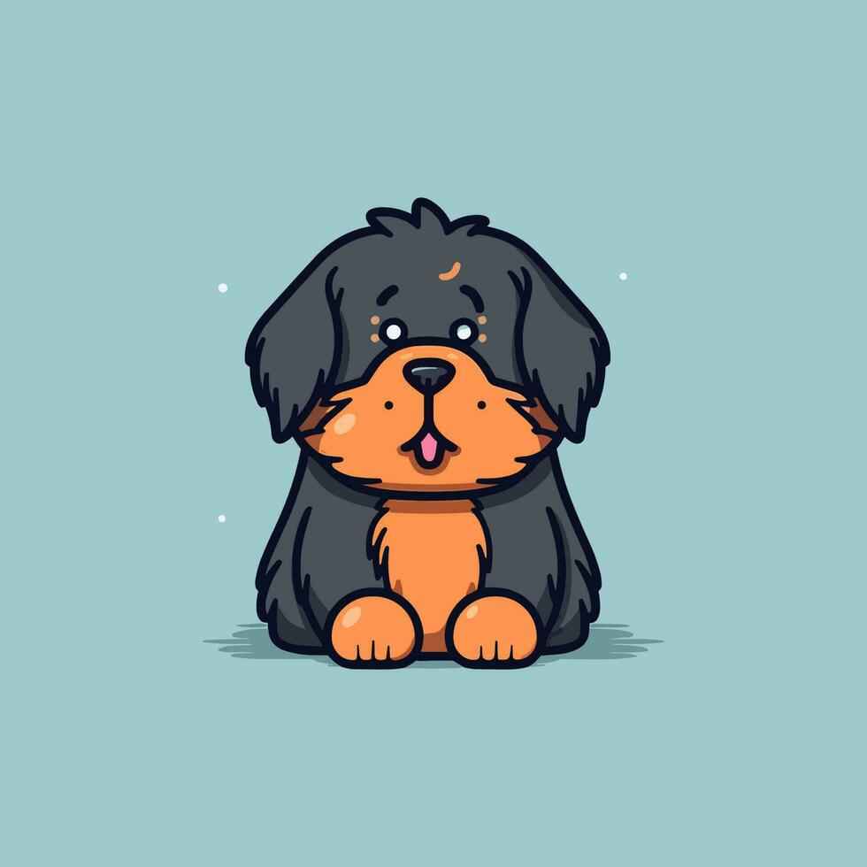 uma encantador kawaii cachorro ilustração, perfeito para adicionando uma toque do fofura para qualquer projeto. vetor