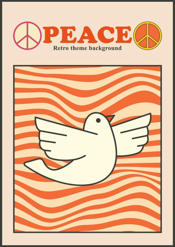 vintage retro Anos 70 bauhaus Projeto poster vetor capas. verão, primavera, feliz, sorriso. suíço estilo colorida geométrico composições, panfletos, revistas, música álbuns.