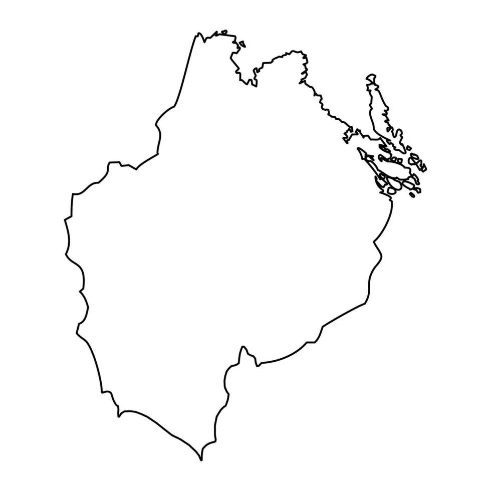 uppsala município mapa, província do Suécia. vetor ilustração.