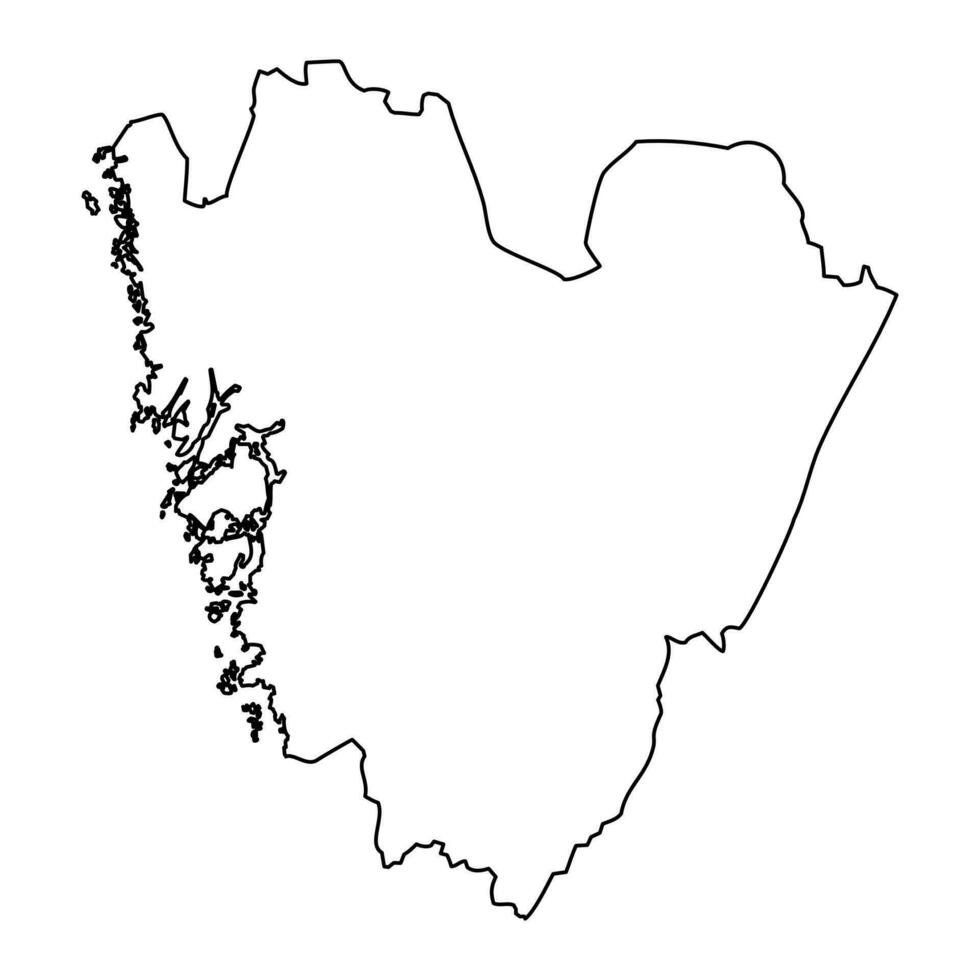 vasta gotland município mapa, província do Suécia. vetor ilustração.