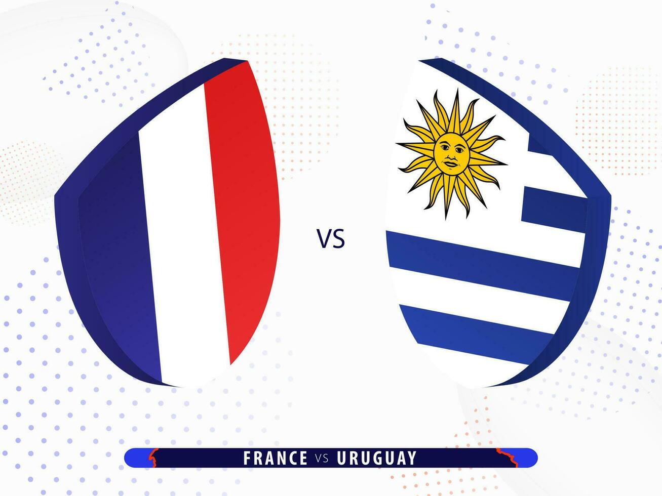 França vs Uruguai rúgbi corresponder, internacional rúgbi concorrência 2023. vetor