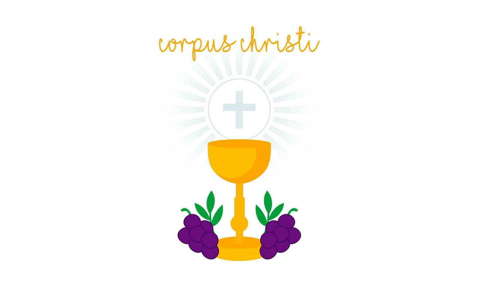 corpus christi católico religioso feriado vetor