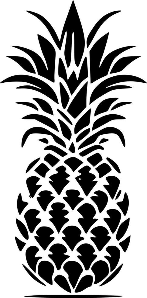 abacaxi - minimalista e plano logotipo - vetor ilustração