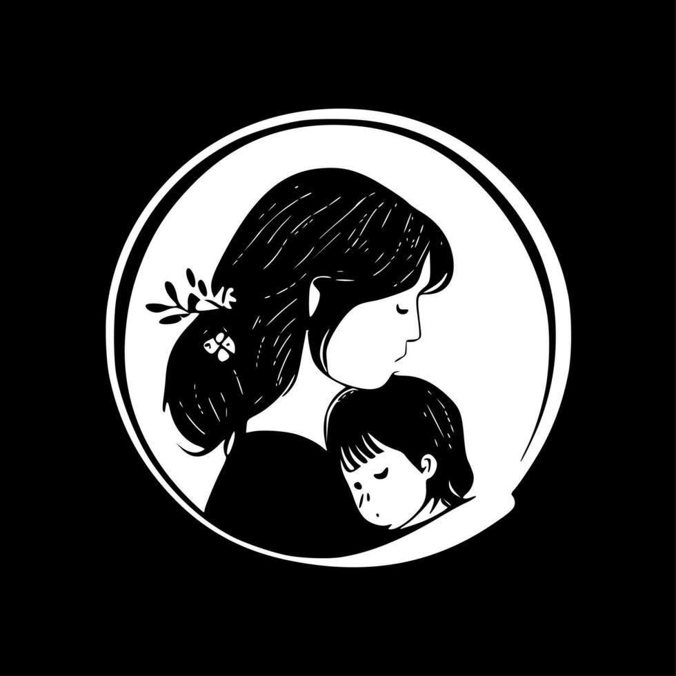 mãe vida - Alto qualidade vetor logotipo - vetor ilustração ideal para camiseta gráfico