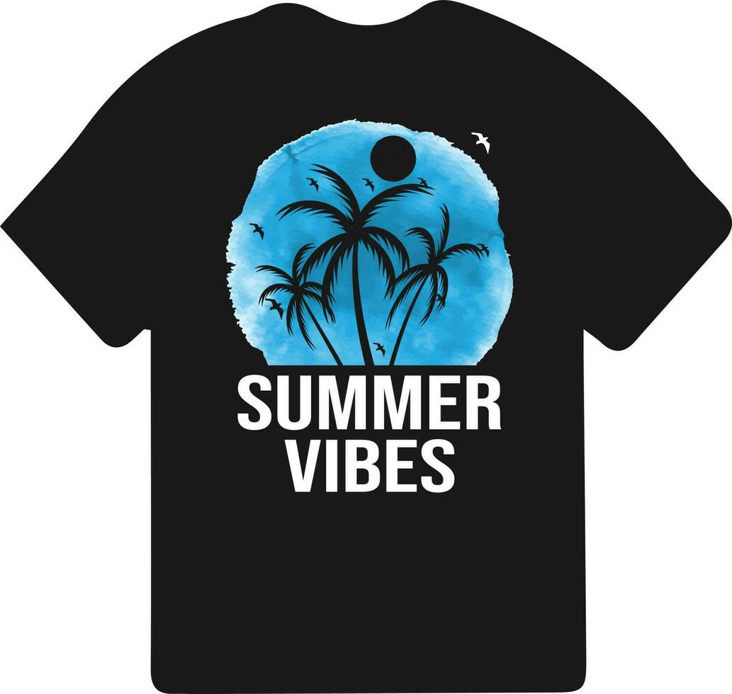 verão camiseta projeto, verão paraíso, verão de praia período de férias Camisetas, verão surfar camiseta vetor projeto, verão camiseta vetor.