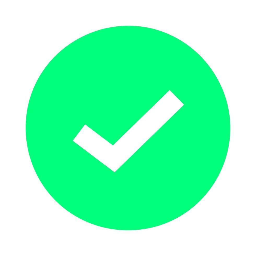 círculo marca de verificação ícone vetor
