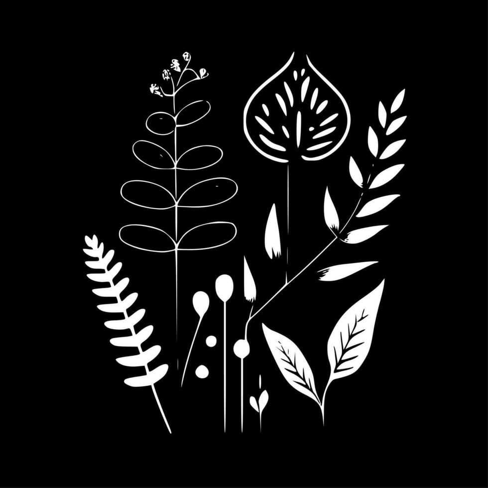 botânico - minimalista e plano logotipo - vetor ilustração